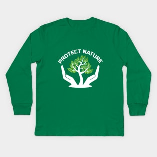 Protect Nature Kids Long Sleeve T-Shirt